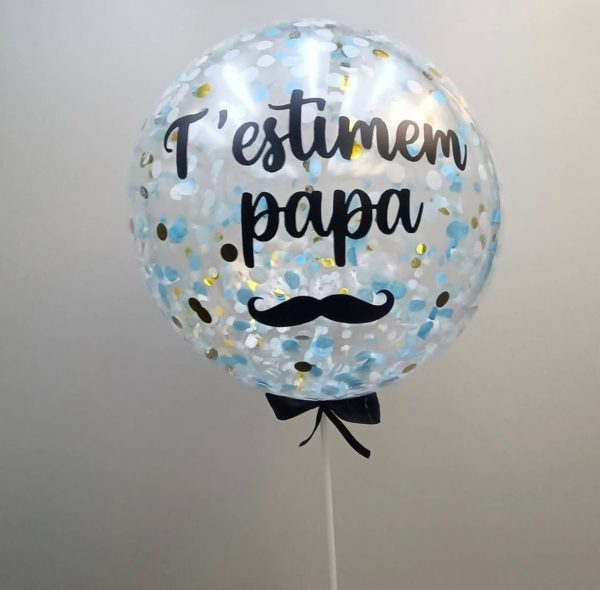 Globus bombolla gran personalitzat amb aire 25 cm diàmetre