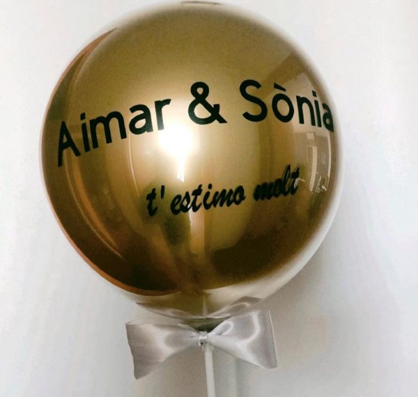 Globus bombolla gran personalitzat amb heli 30 cm diàmetre - Imatge 7