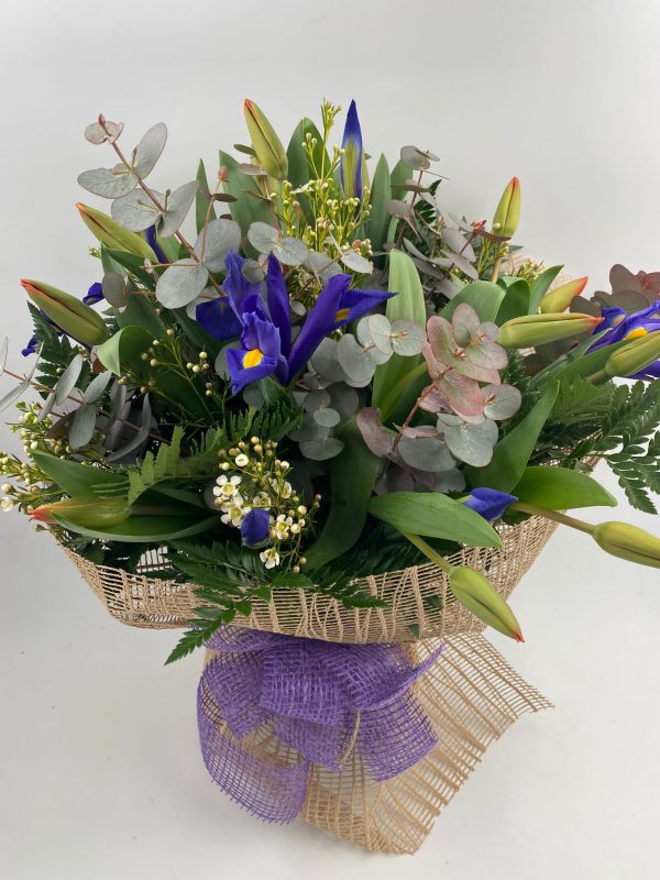 Ramo Bouquet con tulipanes e iris