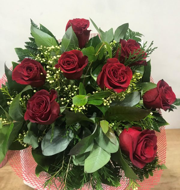 Ram 8 roses vermelles